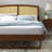 Sierra Cane and Wood Platform Bed with Angular Legs-1361105005-1361105004