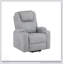 Fauteuil inclinable en chenille gris clair avec lève-personne électrique, massage et rembourrage en mousse confortable pour une détente ultime