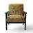 Multi-Color Bird On Tree - Velvet Upholstered Farmhouse Accent Arm Chair-1792731563-1805356393