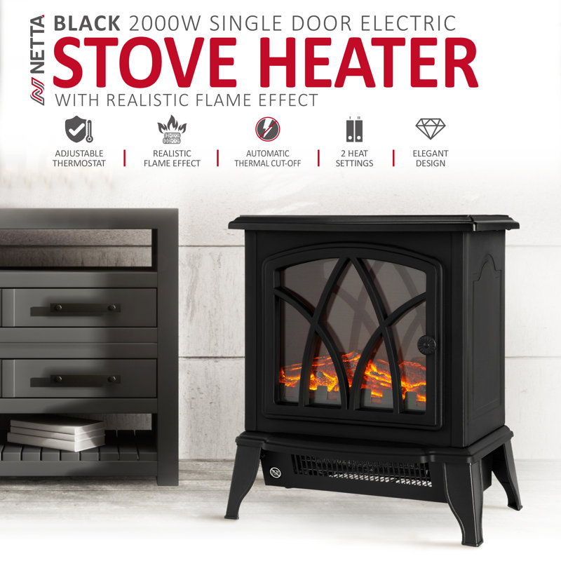 NETTA Electric Fireplace Stove Heater
