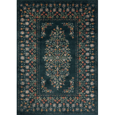 Rifle Paper Co. x Loloi Laurel Navy Area Rug