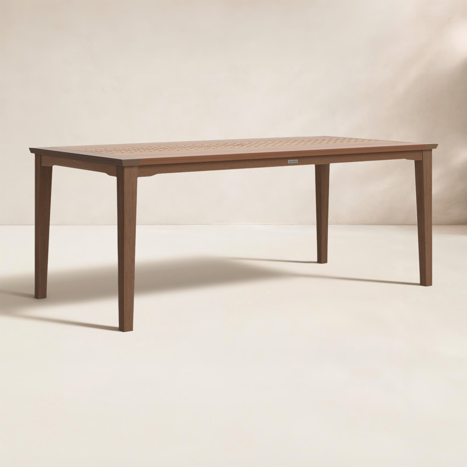 Kinsler 76" Eucalyptus Patio Dining Table