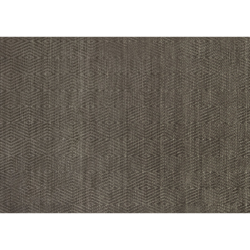 Tapis gris foncé noué à la main de haute qualité, Rectangle de 10 pi x 14 pi