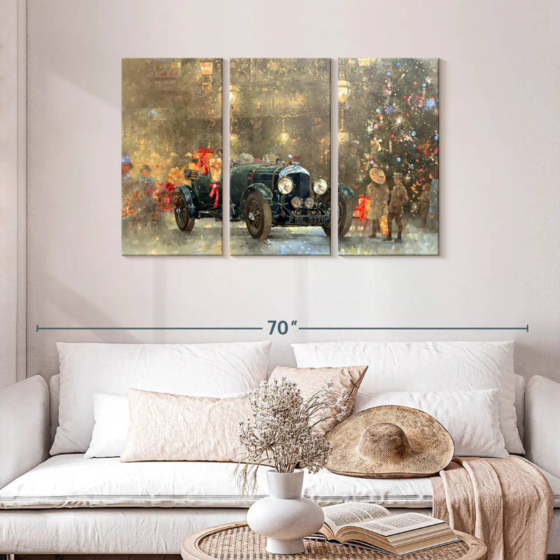 Mehar Christmas Bentley, 28" H x 45" W