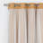 Fortuna Brockham Solid Tulle Overlay Room Darkening Grommet Curtain Panels-1636279542-1636324683