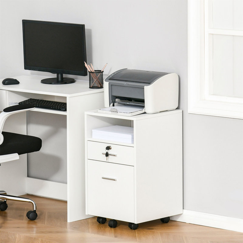 Olortegui 2 Drawer Filing Cabinet, White