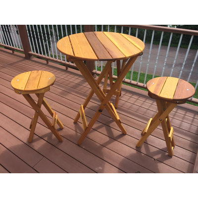 Cedar Outdoor Stool