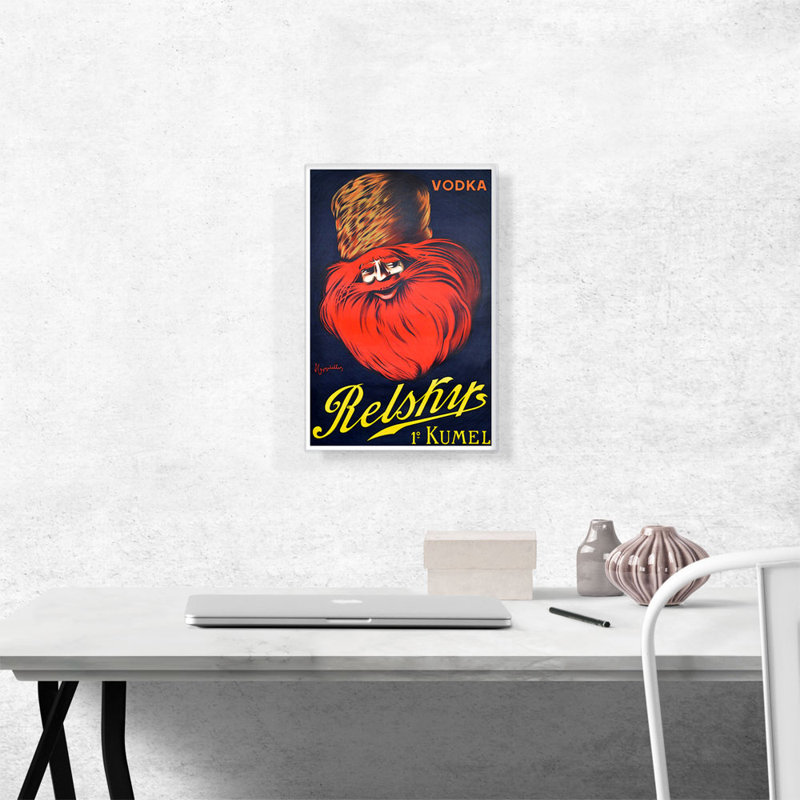 «Relsky's Vodka 1907» par Leonetto Cappiello - reproduction d'art sur toile tendue, H 18 po x l 12 po x P 1,5 po