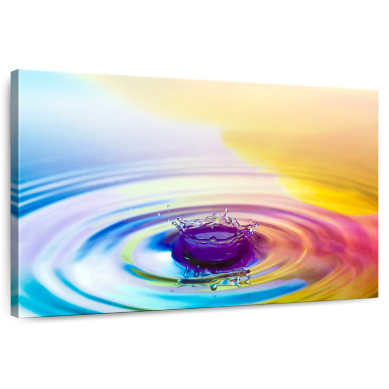 Éclaboussure d'eau colorée Alvord, H 20 po x l 30 po
