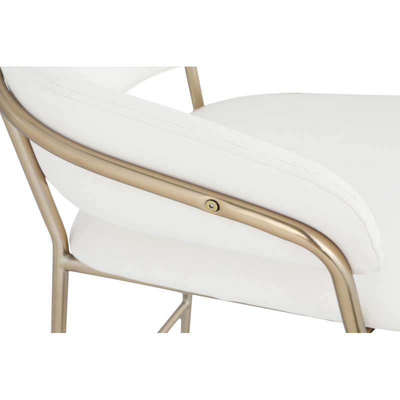 Tabouret de comptoir en similicuir Yara