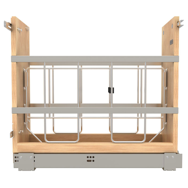 Rev-A-Shelf Pull Out Cabinet Tray Divider Organizer w/ Soft-Close, 6" W
