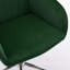 Fauteuil de bureau ergonomique - velours, support doré solide et réglable, support lombaire à assise longue, base pour chambre à coucher