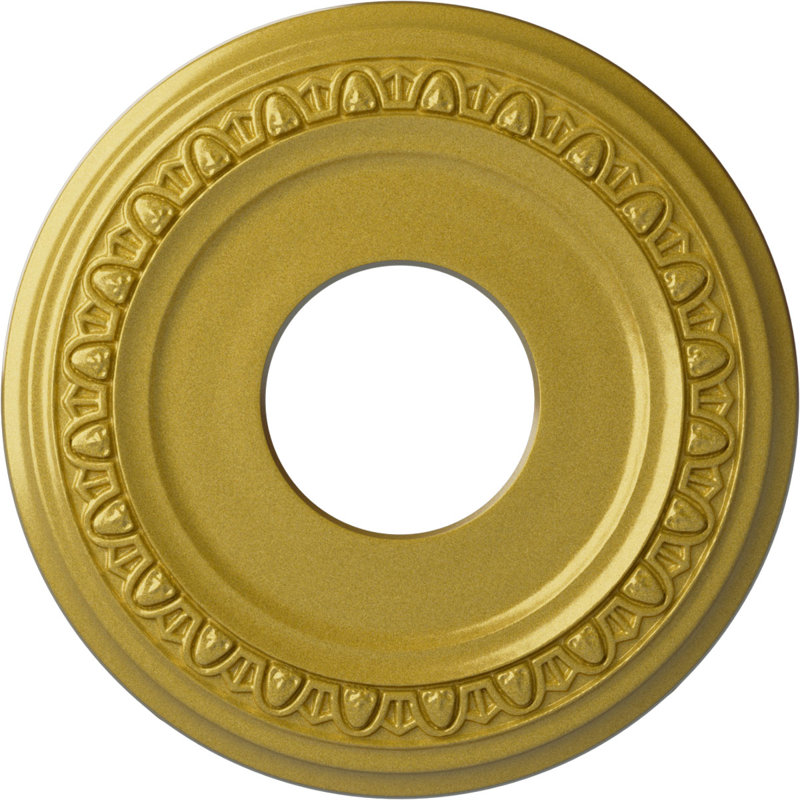Médaillon endurant Endsathane Carlsbad, diamètre extérieur 12 1/2 po x P 1 1/2 po (pour auvents jusqu'à 7 7/8 po), finition laiton peint à la main