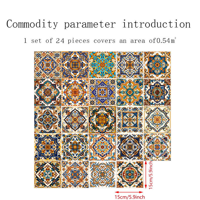 Autocollant d'aspect carrelage