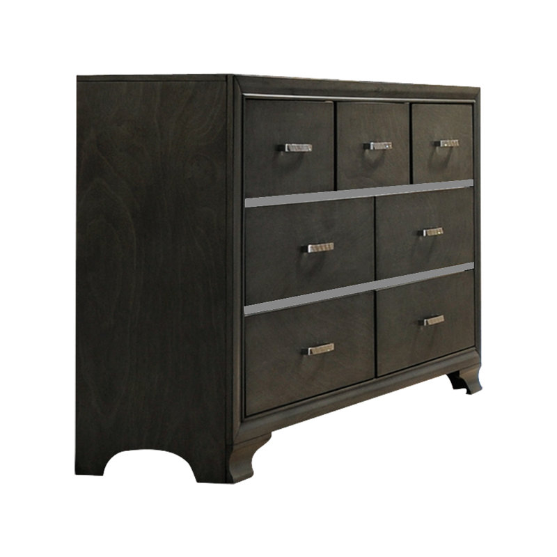 Commode double 7 tiroirs Milvin