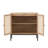 Set of 2 Rolland A Console Table Side Table with Rattan Door Buffet Cabinet Sideboard Cabinet