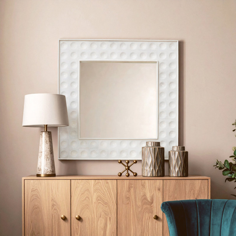 Komi Solid Wood Flat Wall Mirror