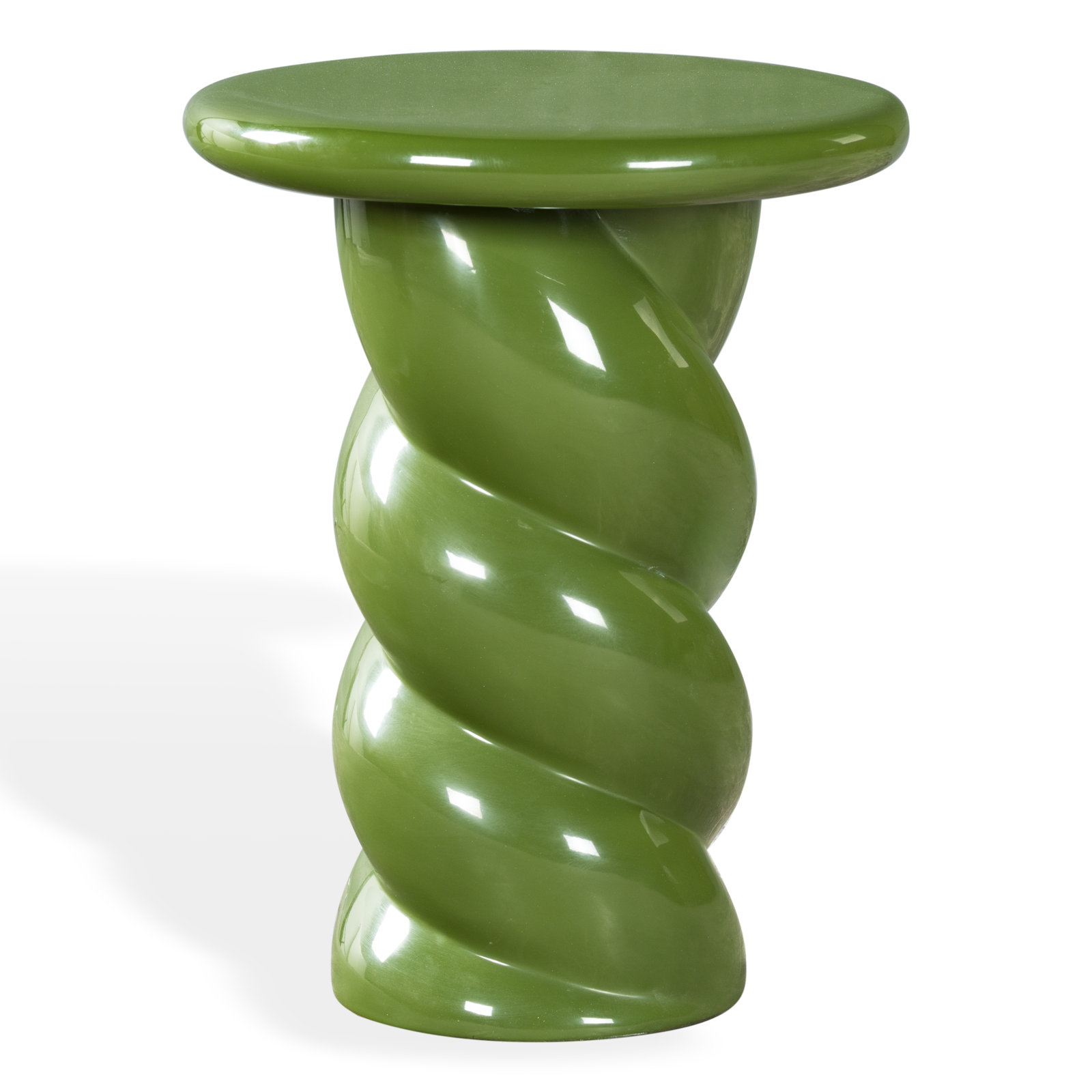 14" End Table, Olive Green