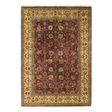 Hand Woven Cotton and Wool Oriental Area Rug