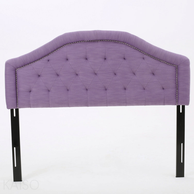 Tête de lit double et grand lit, Mauve clair