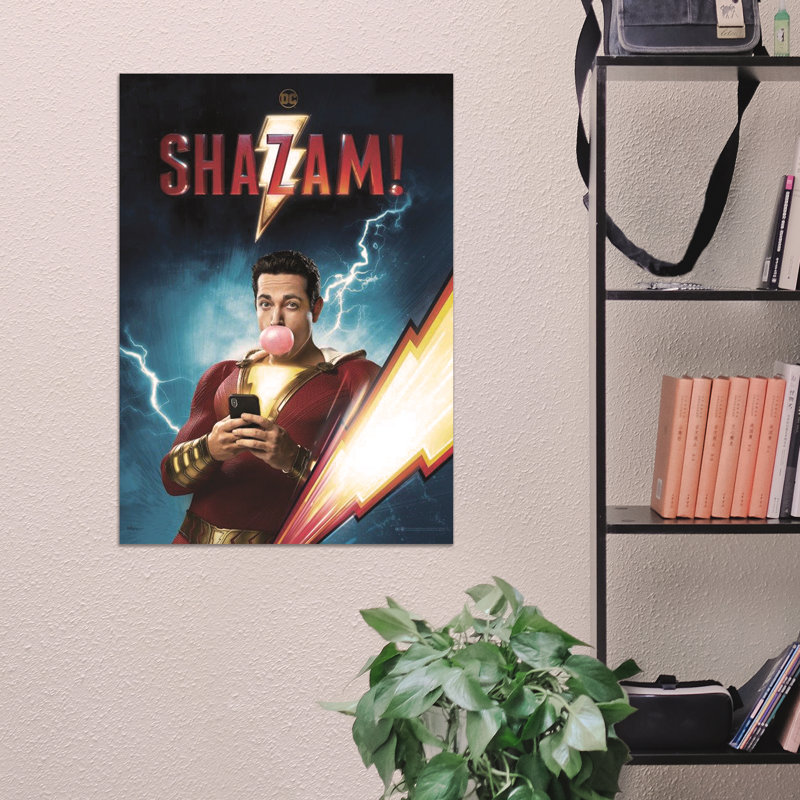 Décoration murale Shazam film Zachary Levi Dc Comics MightyPrint