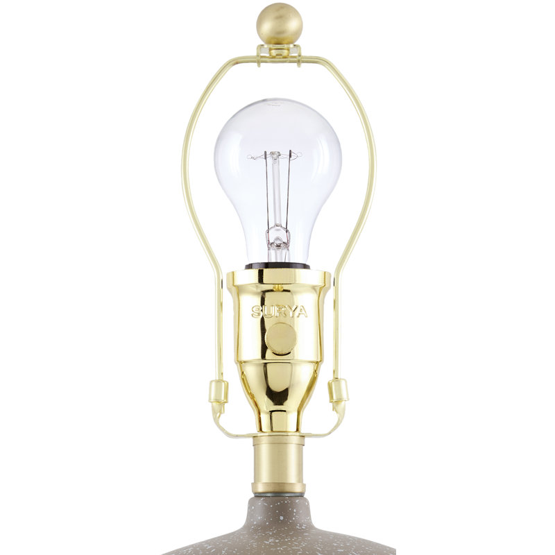 Lampe de table Croce, Lin blanc empire, Blanc cassé