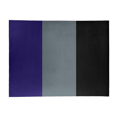 Tapis à rayures mauve/gris/noir