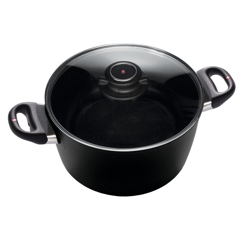Induction Stock Pot with Lid, 5.5 Quarts