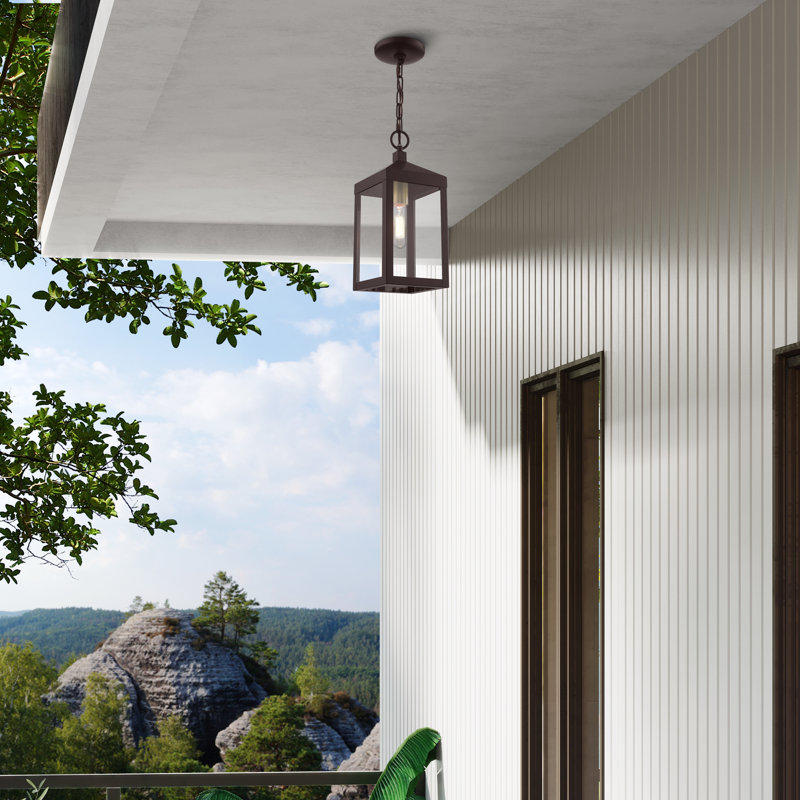 Inniss Outdoor Hanging Lantern, Bronze