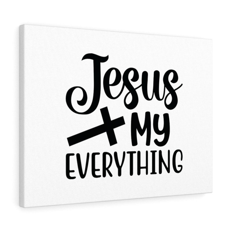 Jesus My Everything Cross - Wrapped Canvas Print, 30cm H x 41cm W