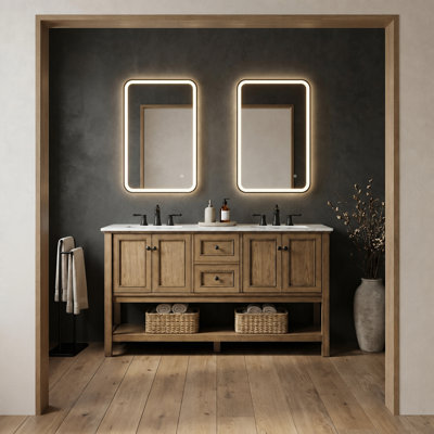 Ensemble de meuble-lavabo double 60 po Bonsai