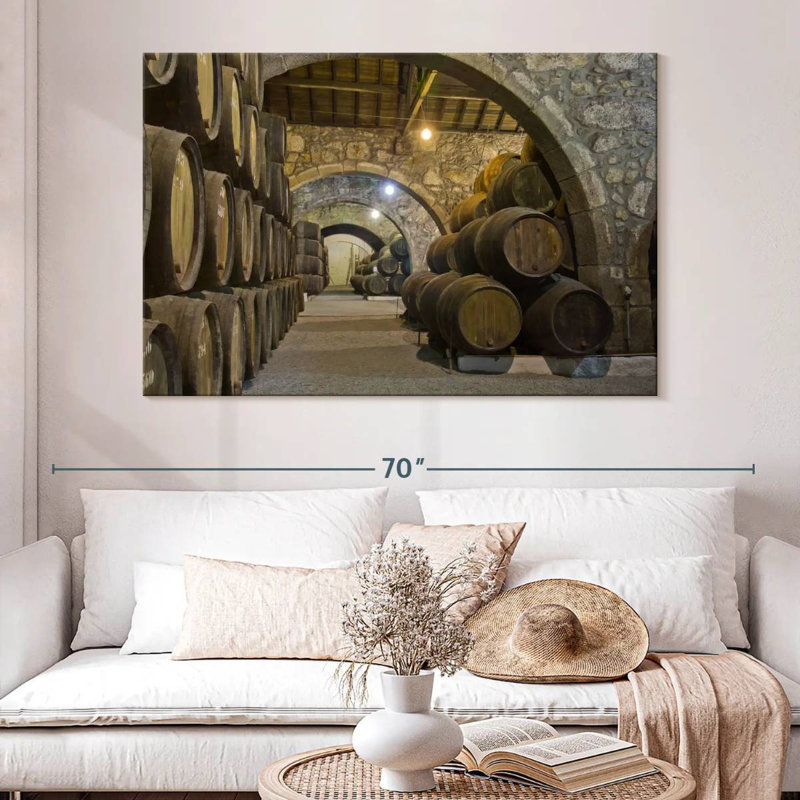 Cellar Wine Barrels, 34" H x 51" W