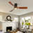42 in. 3-Blade Indoor Flush Mount Ceiling Fan with APP Remote Control and Light, 3-Color Dimmable, Quiet DC Motor, 6 Speeds-554135631-552614192-541839867