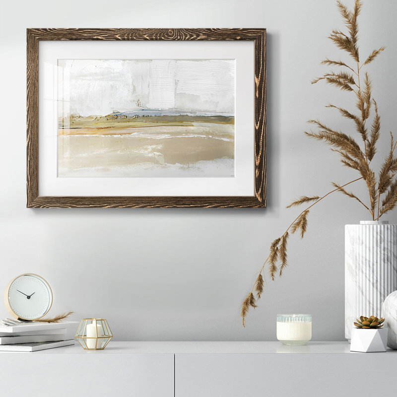 Golden Hour - reproduction encadrée rustique avec tableau mat, H 14 po x l 20 po, Noyer