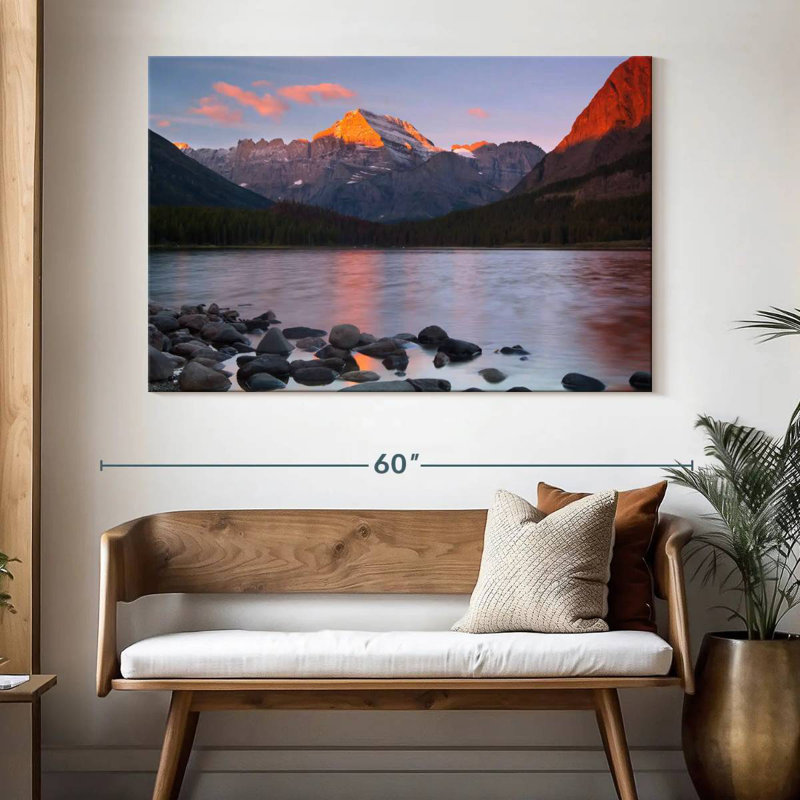 Coucher de soleil fantaisiste Alvord Montana, H 34 po x l 51 po