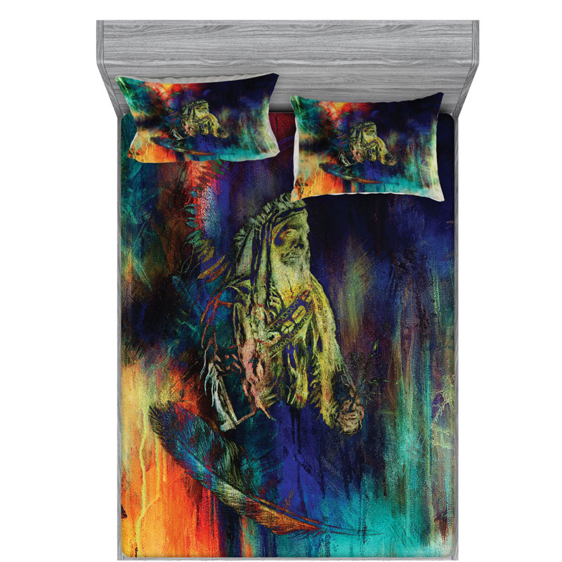 Microfiber Sheet Set, Queen Sheet Set with Fitted Sheet