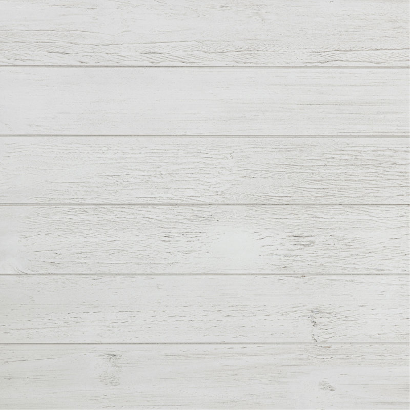 Table de bout en bois vieilli avec 1 tiroir Castleton, Blanc