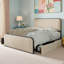 Modern Heavy Duty Upholstered Storage Bed with All-Metal Support and 4 Storage Drawers-147478704