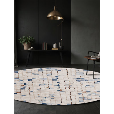 Tapis beige lavable à la machine