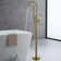 2 Handle Floor Clawfoot Tub Faucet with Diverter