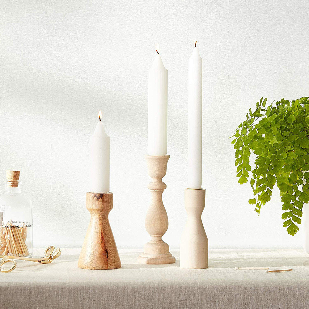 Unscented Taper Candle, White