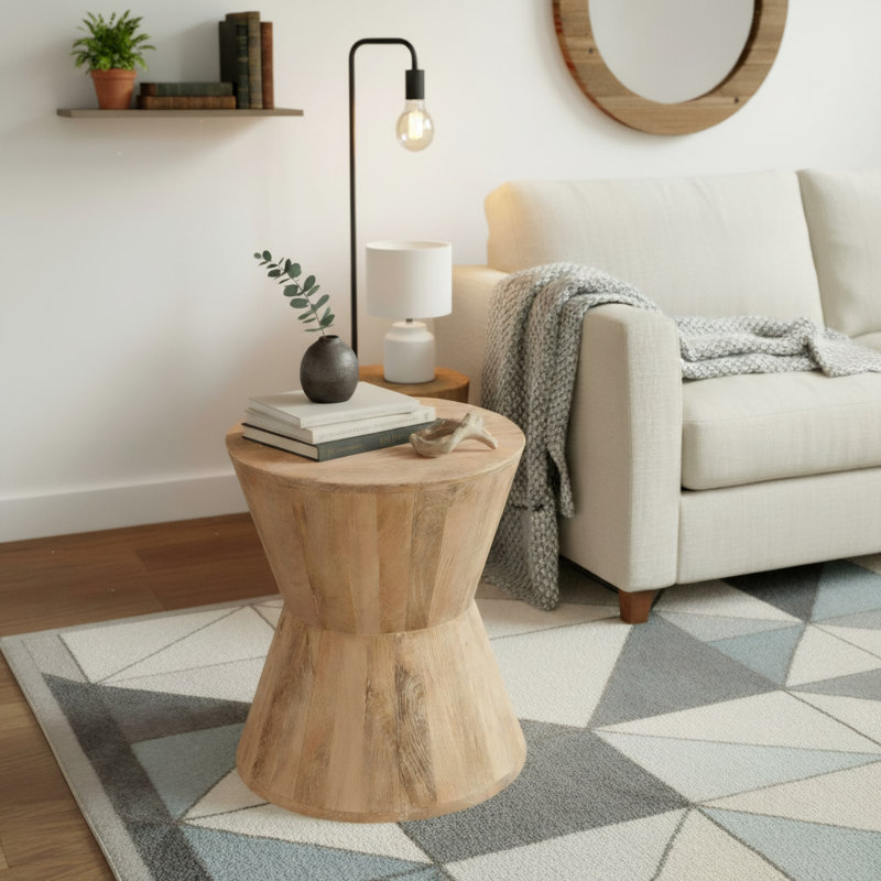 Table tambour Hollingsworth, Naturel