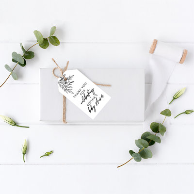 Étiquettes-cadeaux classiques personnalisées