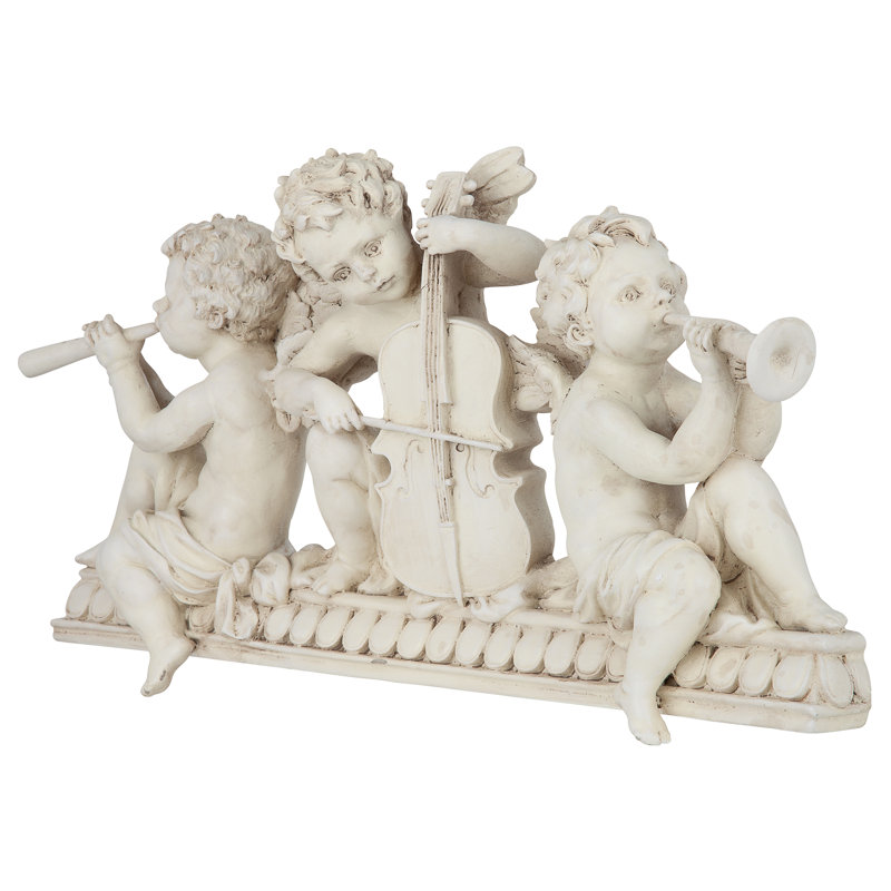 Angelic Notes Sculptural Wall Pediment