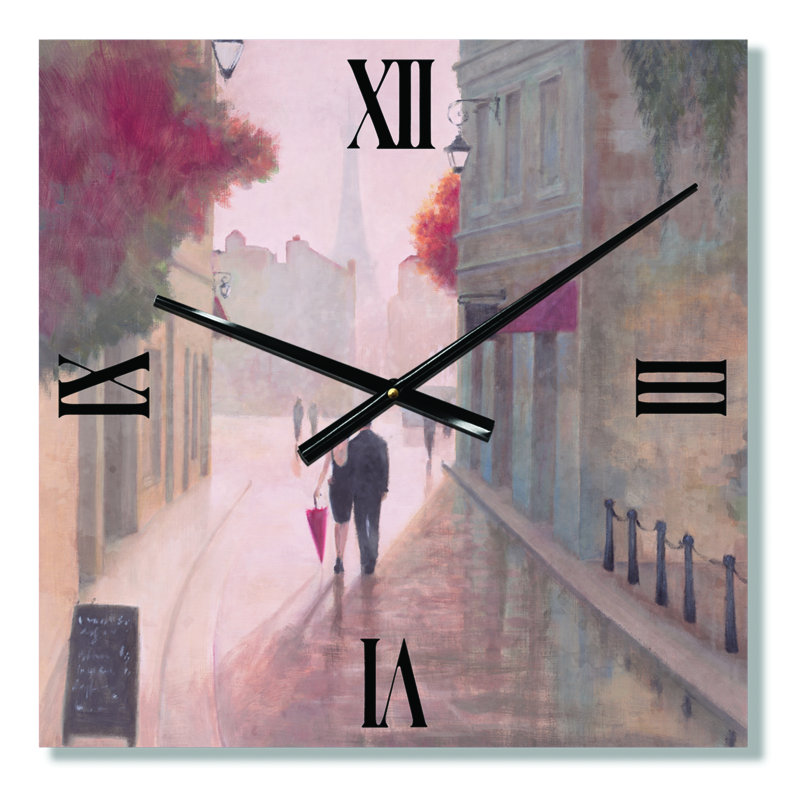 Horloge murale Paris Romance Couples II - Traditional, Grand