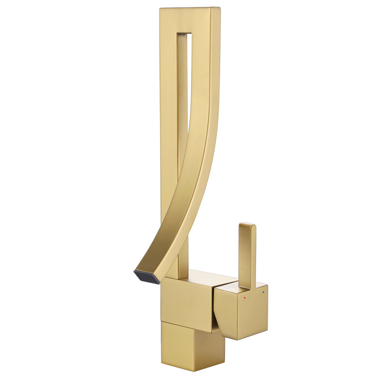 Single-handle Bathroom Faucet, Brushed Gold