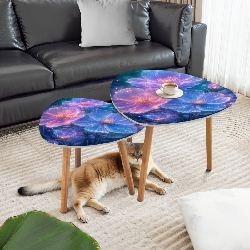 Ensemble de 2 tables basses gigognes Triangle Nesting