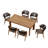 Rectangular 6 - Person  Aluminum Dining Set with Cushions