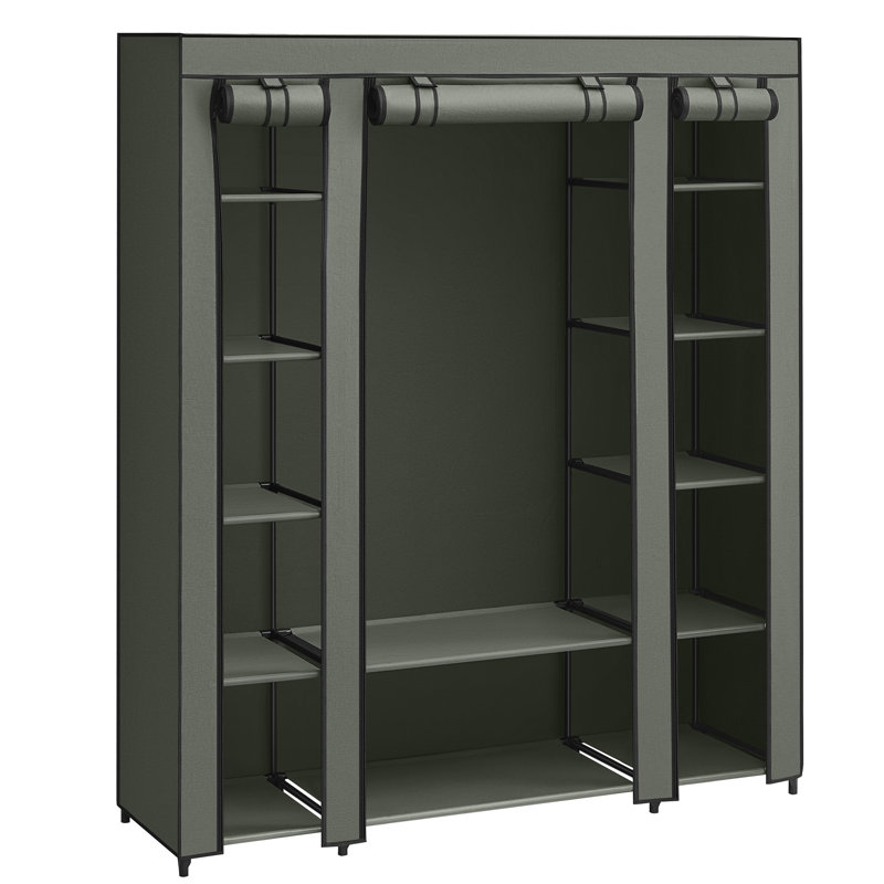 Mccaskill 150cm Portable Wardrobe, Sage Green