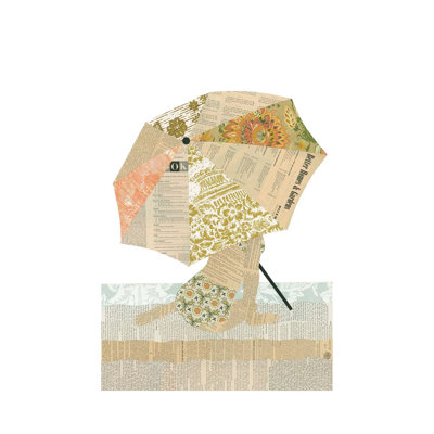 «Beach Lady» par Paper Cutz - impression sur toile tendue